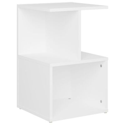 vidaXL Table de chevet blanc 35x35x55 cm bois ingénierie