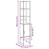 vidaXL Armoire de salle de bain ch&ecirc;ne artisanal 33 x 33 x 185,5 cm