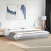 vidaXL Cadre de lit sans matelas sonoma gris 180x200 cm