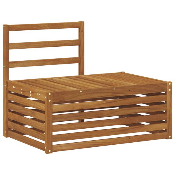 vidaXL Canap&eacute; d'ext&eacute;rieur en bout Naturel 91 x 63 x 73 cm