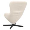vidaXL Fauteuil œuf Crème 63 x 73 x 90 cm tissu