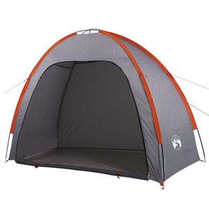 vidaXL Tente de rangement gris et orange imperm&eacute;able