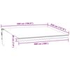 vidaXL Auvent r&eacute;tractable automatique avec LED bordeaux 500x350 cm
