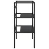 vidaXL Cadre de lavabo de salle de bain Noir 59x38x83 cm Fer