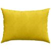 vidaXL Coussins de canap&eacute; 2 pcs Jaune 70 x 50 cm
