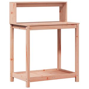 vidaXL Table de rempotage avec &eacute;tag&egrave;res bois massif de douglas