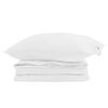 vidaXL Duvet 2-en-1 avec oreiller 2 pc Blanc Plume de canard