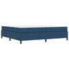 vidaXL Lit &agrave; ressorts avec matelas Bleu 200 x 200 cm tissu