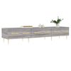vidaXL Meuble TV sonoma gris 150x36x30 cm bois d'ing&eacute;nierie