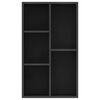 vidaXL Biblioth&egrave;que/Buffet Noir 50x25x80 cm Bois d&rsquo;ing&eacute;nierie