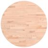 vidaXL Dessus de table &Oslash;50x4 cm rond bois massif de h&ecirc;tre