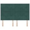 vidaXL T&ecirc;te de lit LED avec des lumi&egrave;res &agrave; LED Vert 160 cm Polyester