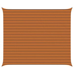 vidaXL Voile d'ombre Orange et marron 6 x 5 m 100 % polyester Oxford