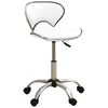 vidaXL Chaise de bureau Blanc Similicuir