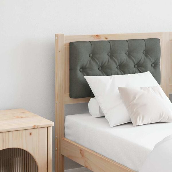 vidaXL T&ecirc;te de lit marron et gris fonc&eacute; 150 cm Bois massif en pin