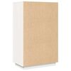 vidaXL Buffet haut Blanc 67x40x108,5 cm Bois massif de pin