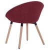 vidaXL Chaise de salle &agrave; manger Rouge bordeaux Tissu