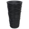 vidaXL Jardini&egrave;re et int&eacute;rieur amovible anthracite aspect rainur&eacute;