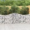 vidaXL Paniers à gabions arqués 5 pcs 200x30x80/100 cm Fer galvanisé