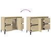 vidaXL Meuble d'&eacute;vier ch&ecirc;ne sonoma 80x33x60 cm bois d'ing&eacute;nierie