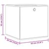 vidaXL Bo&icirc;tes de rangement pliables 4pcs bleu 32x32x32cm tissu intiss&eacute;