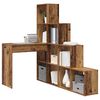 vidaXL Bureau d'angle Bois Ancien 101,5 x 149,5 x 149,5 cm