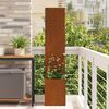 vidaXL &Eacute;cran de confidentialit&eacute; de jardin Rouill&eacute; 50 x 32 x 150 cm