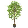 vidaXL Plante artificielle d'&eacute;rable avec pot Vert 120 cm