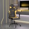 vidaXL Chaise de jeu Noir et doré Similicuir
