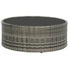 vidaXL Salon de jardin 7 pcs avec coussins R&eacute;sine tress&eacute;e Gris