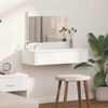 vidaXL Table de Toilette Blanc 83 x 40 x 70 cm Bois d'ing&eacute;nierie