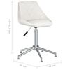 vidaXL Chaises pivotantes &agrave; manger lot de 4 blanc similicuir
