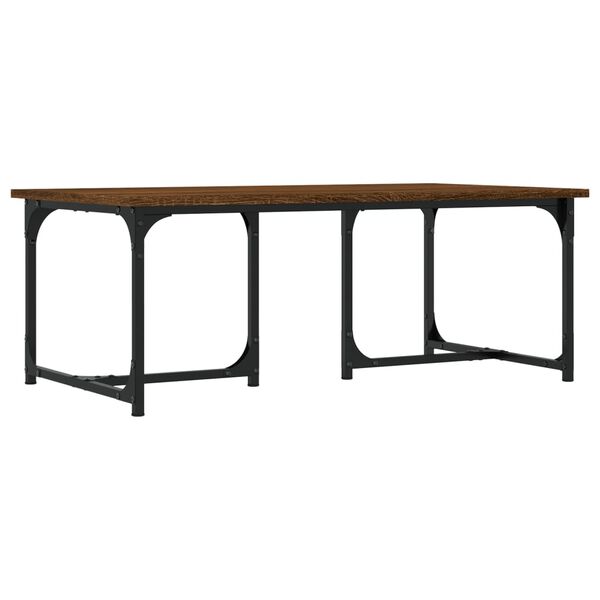 vidaXL Table basse Ch&ecirc;ne marron 90x50x35 cm Bois d'ing&eacute;nierie