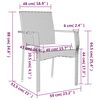 vidaXL Ensemble &agrave; manger de jardin 9 pcs coussins gris r&eacute;sine tress&eacute;e