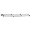 vidaXL Auvent de porte Noir 300x100 cm Polycarbonate
