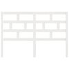 vidaXL T&ecirc;te de lit Blanc 156x4x100 cm Bois massif de pin