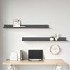 vidaXL &Eacute;tag&egrave;res murales 2 pcs Gris 110x11x9 cm Bois de pin massif