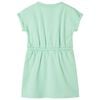 Robe pour enfants avec cordon de serrage vert vif 104