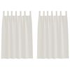 vidaXL Rideau en Voile 2 pcs Crème 140 x 140 cm Polyester