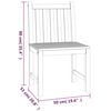 vidaXL Ensemble &agrave; manger de jardin 5pcs Bois de teck massif