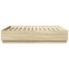vidaXL Cadre de lit sans matelas ch&ecirc;ne sonoma 180x200 cm