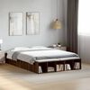 vidaXL Cadre de lit sans matelas ch&ecirc;ne marron 120x200 cm