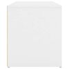 vidaXL Banc d'entrée 80x40x45 cm Blanc Bois d’ingénierie