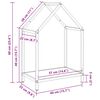 vidaXL Portant de bois chauffage vert olive 40x25x60 cm