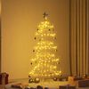vidaXL Arbre de No&euml;l en m&eacute;tal Dor&eacute; 150 cm Acier peint par poudre