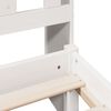 vidaXL Lit bibliothèque sans matelas blanc 140x200 cm bois pin massif