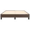 vidaXL Cadre de lit &agrave; ressorts marron 140x200 cm similicuir