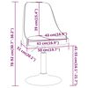 vidaXL Chaise pivotante de salle &agrave; manger Rouge bordeaux Tissu