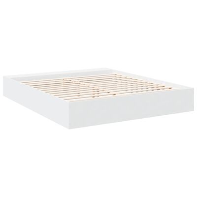 vidaXL Cadre de lit sans matelas blanc 200x200 cm