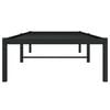 vidaXL Cadre de lit m&eacute;tal sans matelas noir 75x190 cm